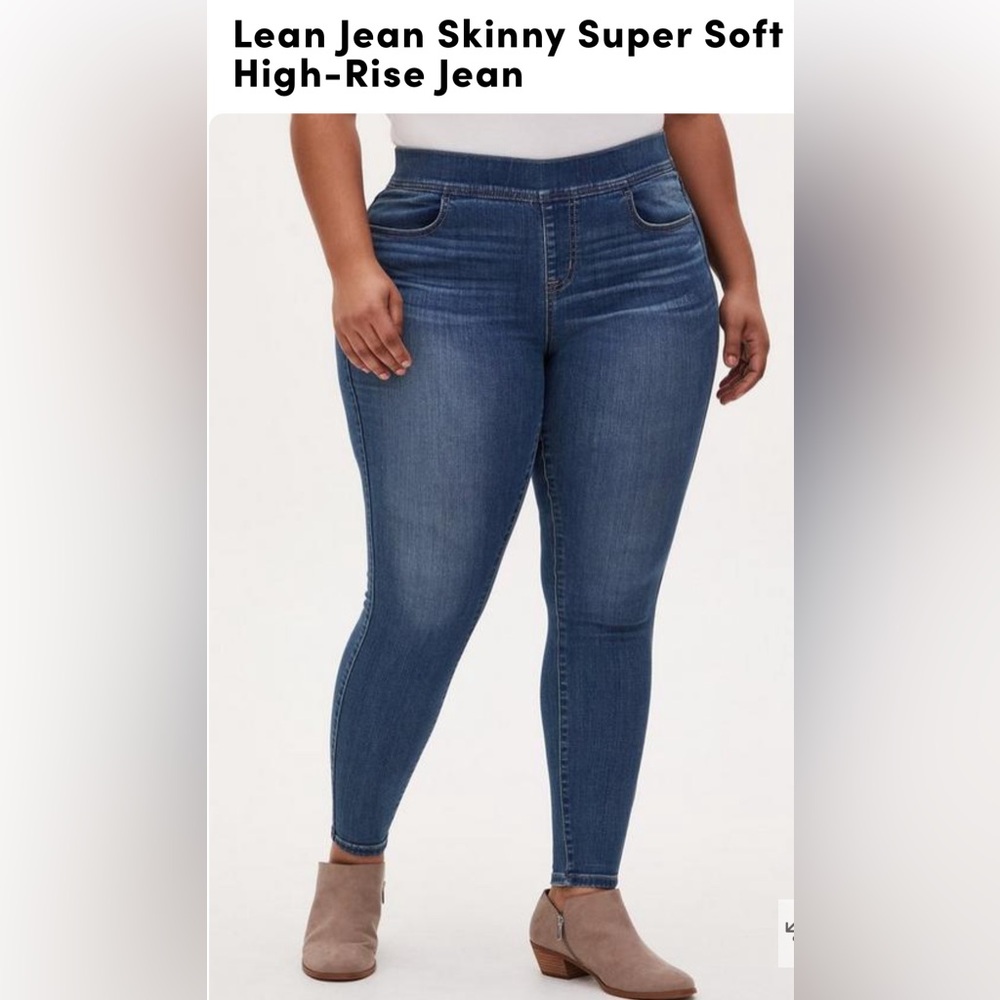 Torrid Women's Skinny Jeans Size 1x 14-16 High-Rise Denim Pull-On
